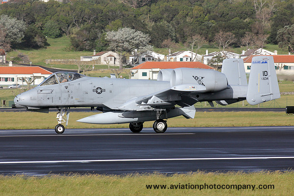 USAF Idaho ANG 190 FS Fairchild A-10C 78-0634/ID at Lajes (2016)