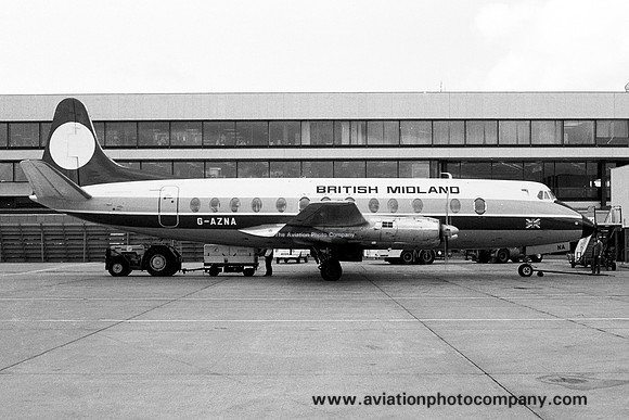 British Midland Airways Vickers 813 Viscount G-AZNA