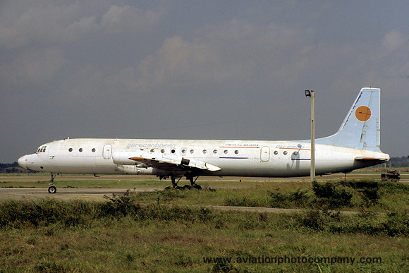Aero Caribbean Ilyushin Il-18 CU-C900 stored Havana (1998)