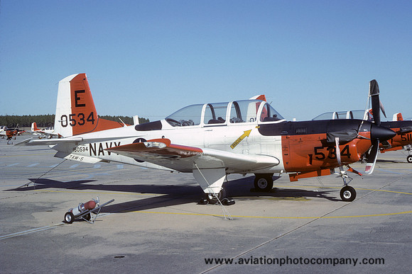 US Navy TAW-5 Beech T-34C Turbo Mentor 160534/E (1984)