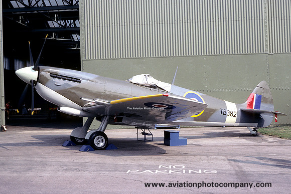 RAF Supermarine Spitfire TB382 displayed at Abingdon (1982)