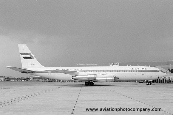 UAE Government Boeing 707-300 A6-HPZ at London Heathrow (1978)