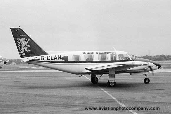 British Caledonian Piper PA-31 Navajo G-CLAN at East Midlands (1978)