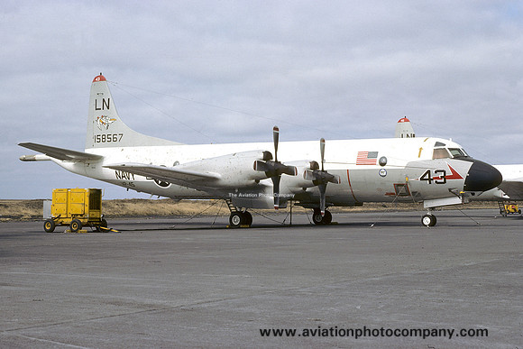 US Navy VP-45 Lockheed P-3C Orion 158567/LN-43 at Keflavik (1977)