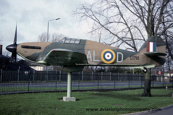 RAF Hawker Hurricane Replica L1710 displayed at Biggin Hill (1993)
