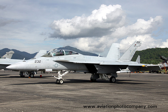 US Navy VFA-106 McDonnell Douglas F/A-18F Super Hornet 166659/AD-232 at LIMA Langkawi (2011)