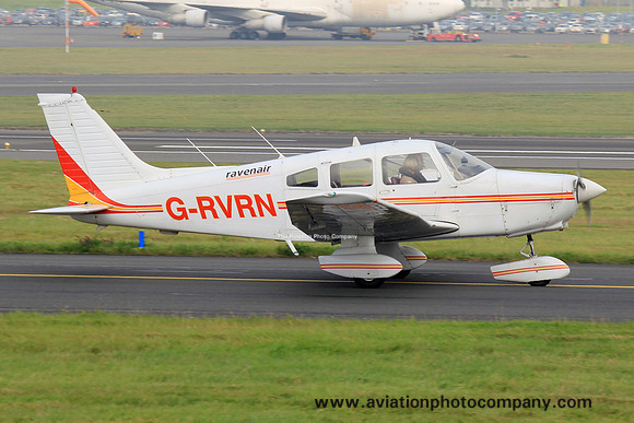 Ravenair Piper PA-28 G-RVRN at Prestwick (2015)