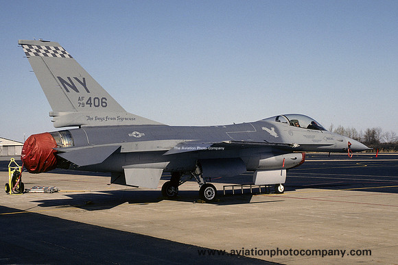 USAF New York ANG 138 TFS General Dynamics F-16A Fighting Falcon 79-0406/NY (1992)