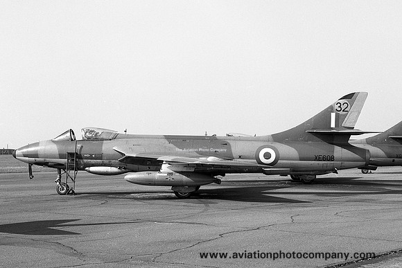 RAF 229 OCU Hawker Hunter F.6 XE608 at RAF Wattisham (1968)