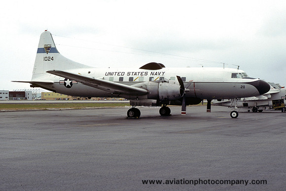 US Navy PMTC Convair EC-131D 141024 at Point Mugu (1977)