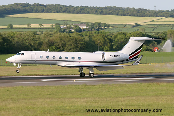 Netjets Gulfstream 550 N546QS at Prestwick (2016)