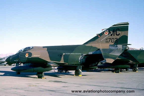 USAF 56 TFW 13 TFS McDonnell F-4D Phantom 65-0703/MC at Nellis AFB (1982)