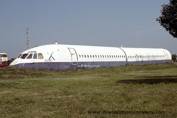 RAF Vickers VC-10 ZD230 fuselage at Manston (1993)