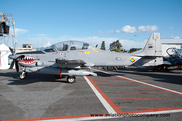 Colombian Air Force ESCOM 211 Embraer A-29B FAC3125 at Rionegro (2013)