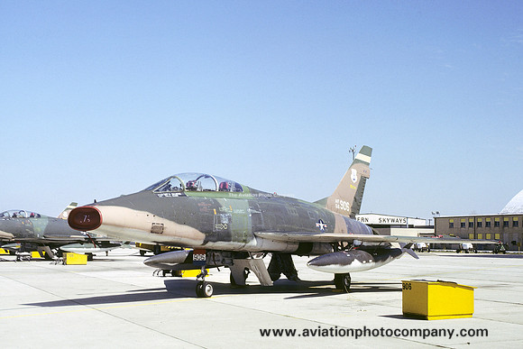 USAF Indiana ANG 163 TFS North American F-100F Super Sabre 56-3906 (1979)