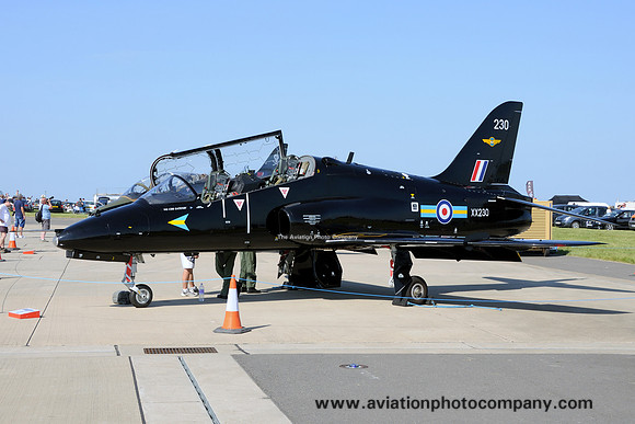 RAF 208 Squadron Hawker Siddeley Hawk T.1 XX230/230 at the Waddington Airshow (2013)