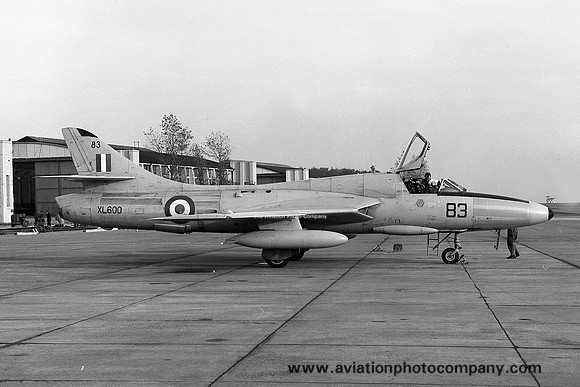 RAF 4 FTS Hawker Hunter T.7 XL600 at RAF Leuchars (1969)