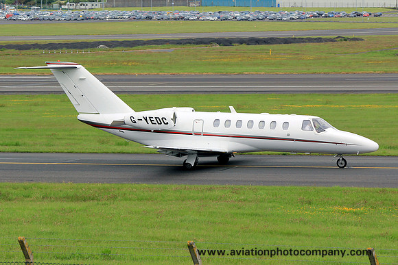 Cessna 525 G-YEDC at Prestwick (2013)