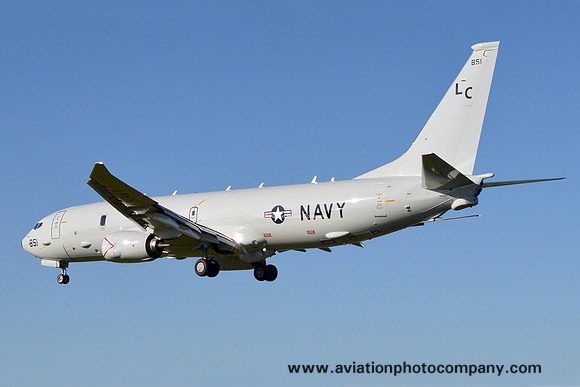 US Navy VP-8 Boeing P-8A Poseidon 168851/LC at Lossiemouth (2015)