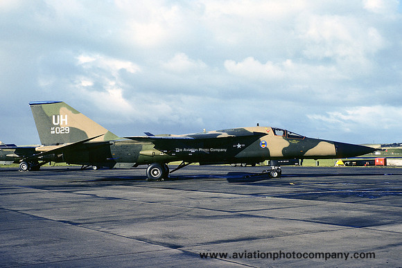 USAF 20 TFW 55 TFS General Dynamics F-111E Aardvark 68-0029/UH (1977)