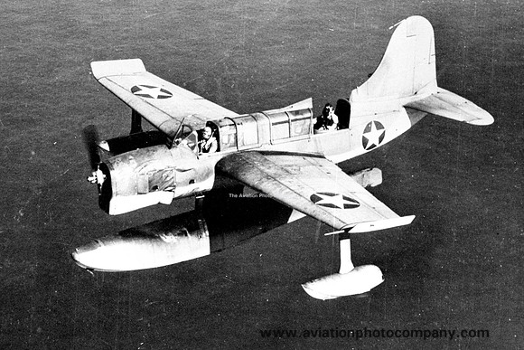 US Navy Curtiss SO3C-1 Air to Air