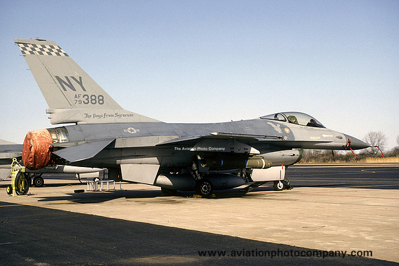 USAF New York ANG 138 TFS General Dynamics F-16A Fighting Falcon 79-0388/NY (1992)