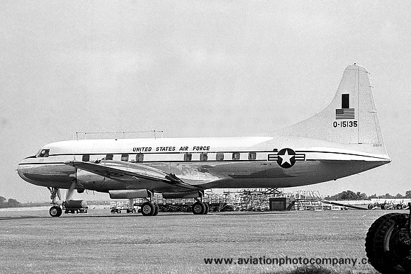 USAF 3rd AIr Force HQ Convair VT-29B 51-5135 (1969)