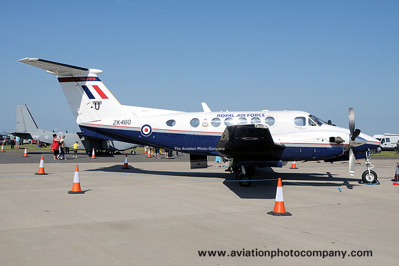 RAF 45 Squadron Beeck King Air 200 ZK460/U at the Waddington Airshow (2013)
