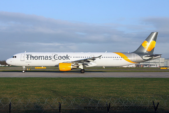 Thomas Cook Airbus A321-200 G-TCDX at Manchester (2016)