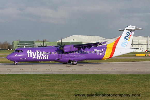 FlyBe/Stobart Air ATR-72-500 EI-REL at Manchester (2016)