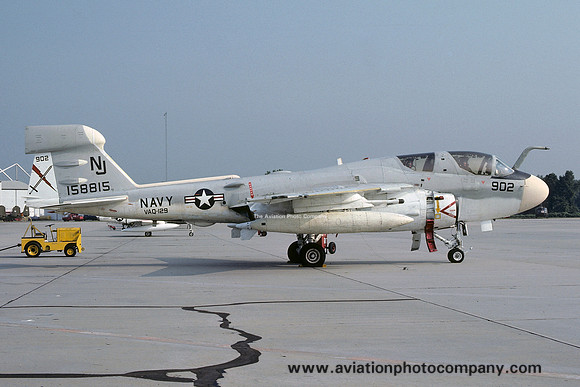 US Navy VAQ-129 Grumman EA-6B Prowler 158815/NJ-902 at NAS Atlanta (1977)