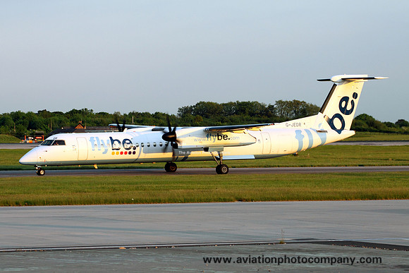 FlyBe DHC-8-400 G-JEDR At Manchester (2013)