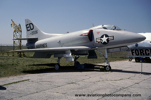 USMC Douglas A-4A Skyhawk 142226/ED displayed at the Carolinas Aviation Museum (1999)