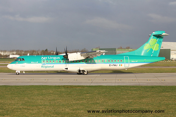 Aer Lingus Regional/Stobart Air ATR-72-600 EI-FMJ at Manchester (2016)