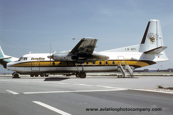 Busy Bee Fokker F-27-100 LN-NPI (1986)
