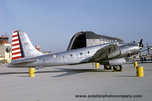 Douglas B-23 N747M/39-33 at Moffett Field (1982)
