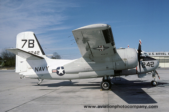US Navy Atlanta Grumman US-2A Tracker 133242/7B at NAS Atlanta (1977)