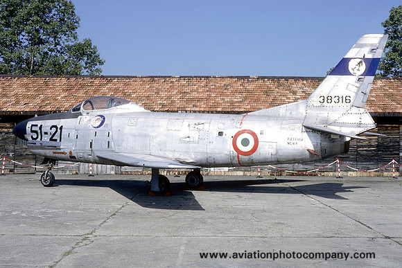 Italian Air Force North American F-86K Sabre 38316/51-21 (1988)