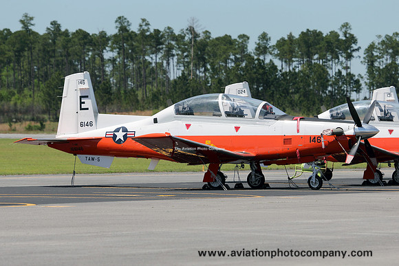 US Nvvy TAW-5 Beechcraft T-6B Texan II 166146/E-146 at NAS Whiting Field (2013)