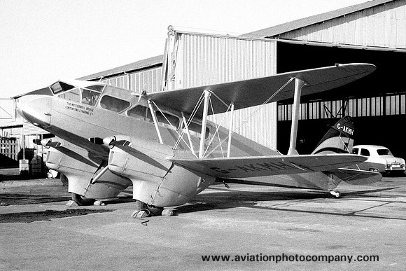 The Motherwell Bridge Contracting and Trading Company De Havilland Dragon Rapide G-AKMH (1962)