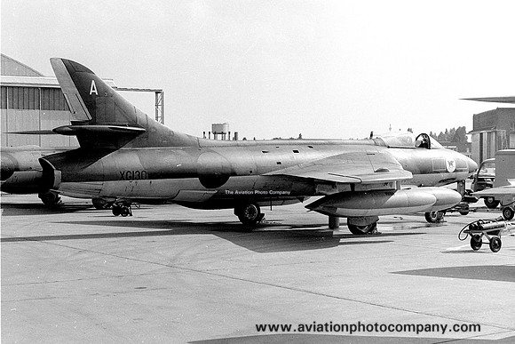RAF 45 Squadron Hawker Hunter FGA.9 XG130/A at RAF Wittering (1973)