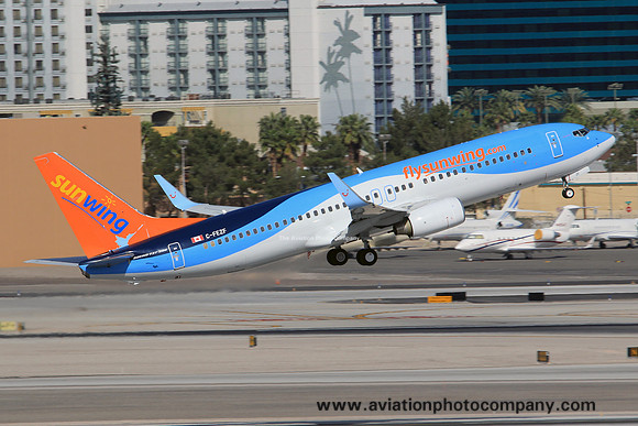 Sunwing Boeing 737-800 C-FEZF at Las Vegas IAP (2014)