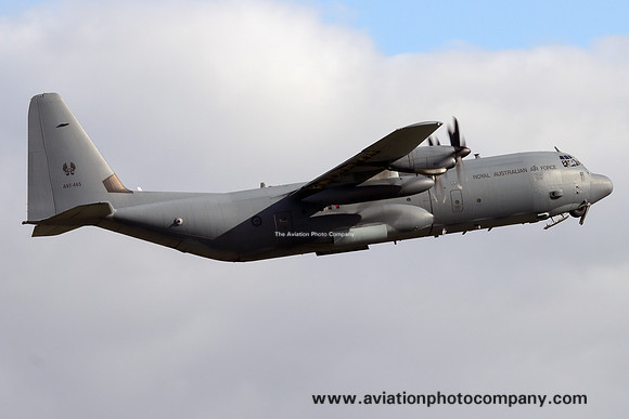 RAAF 37 Squadron Lockheed C-130J-30 Hercules A97-465 at Prestwick (2024)