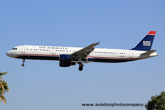 US Airways Airbus A321-200 N174US at Los Angeles IAP (2014)