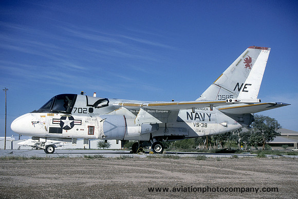 US Navy VS-38 Lockheed S-3A Viking 160585/NE-702 at Davis Monthan (2000)