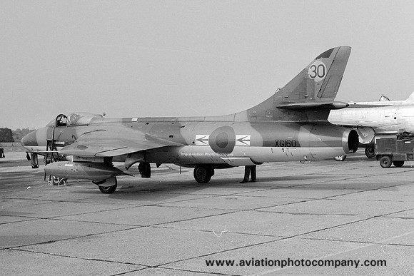 RAF 229 OCU 79 Squadron Hawker Hunter F.6 XG160/30 at RAF Lakenheath (1973)