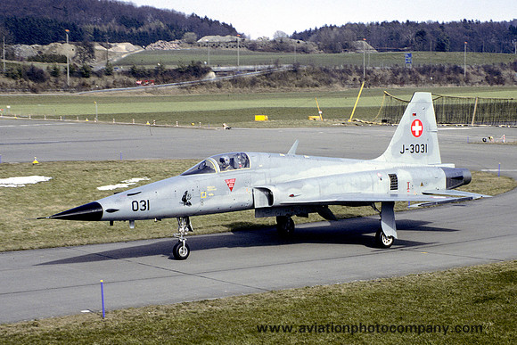 Swiss Air Force 13 St Northrop F-5E Tiger J-3031 (1988)