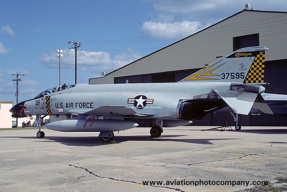 USAF Michigan ANG 171 FIS McDonnell F-4C Phantom 63-7595 (1984)
