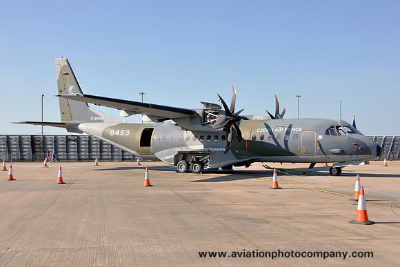 Czech Air Force 242 TSL CASA C-295M 0453 at the Waddington Airshow (2013)