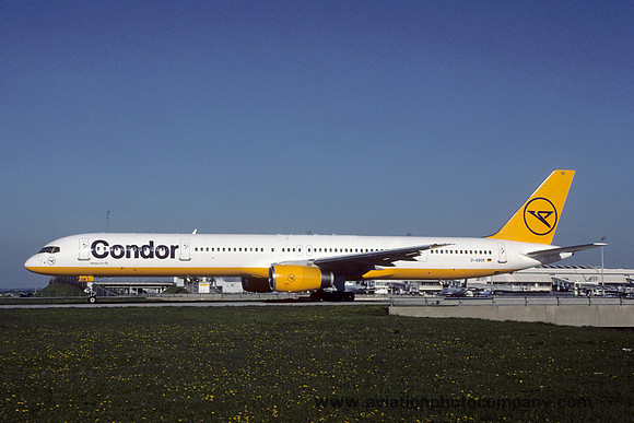 Condor Boeing 757-300 D-ABOK at Munich (2000)